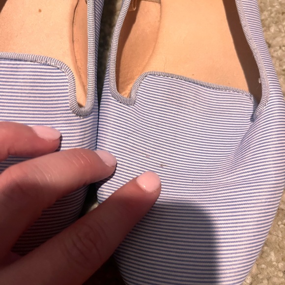 Blue and white stripe loafers - Picture 4 of 5